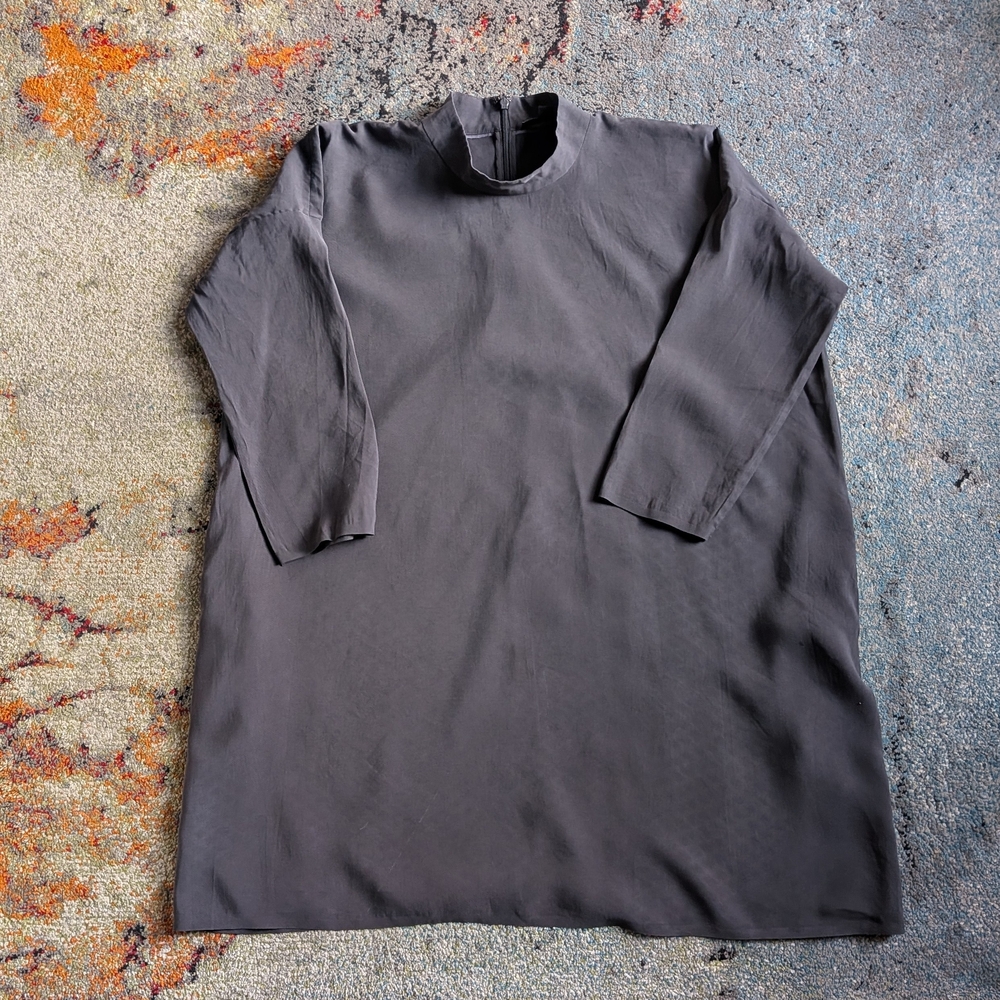 COS Modal Gray 3/4 Sleeve Mini  Dress